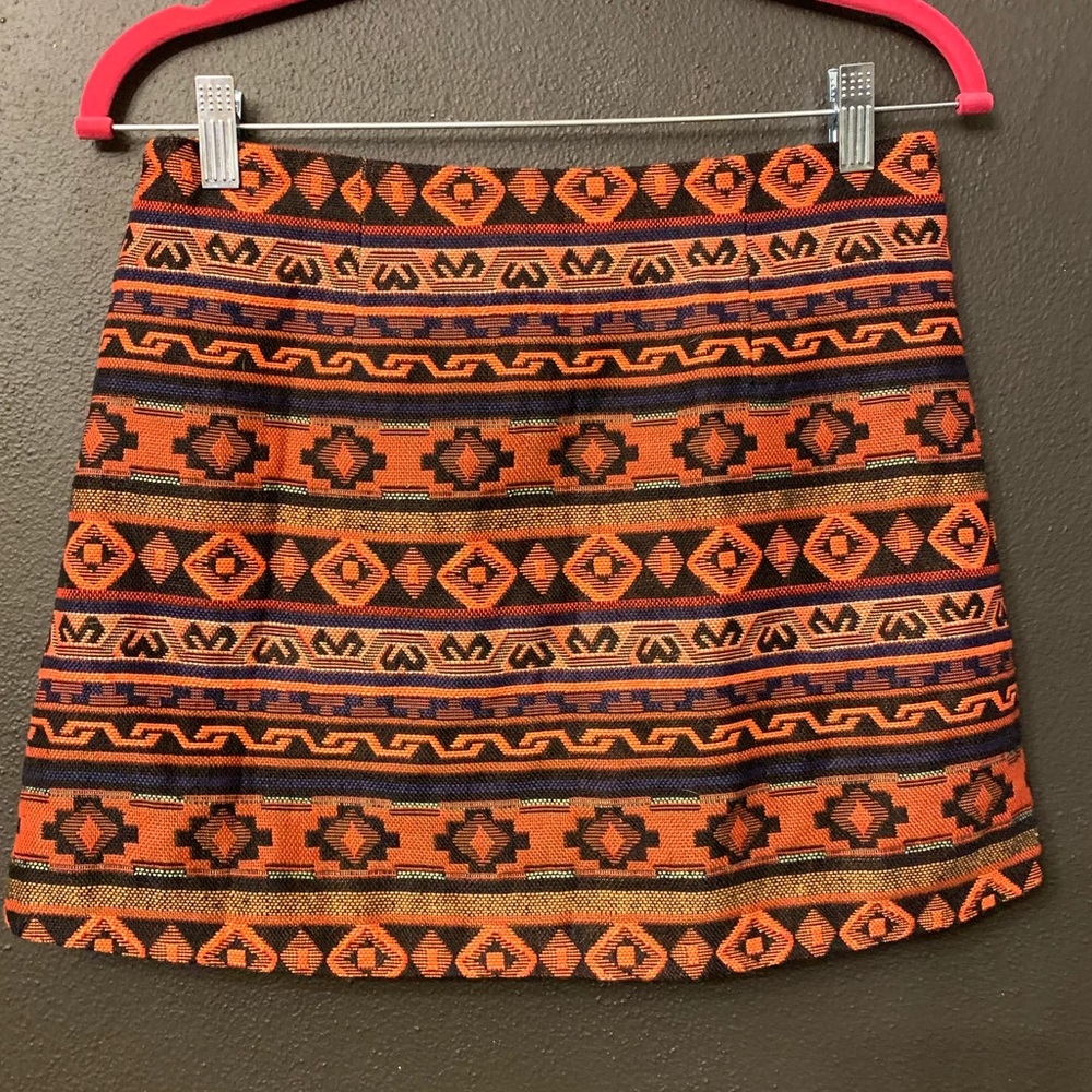 Boho mini skirt